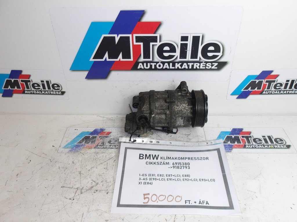 [GYÁRI BONTOTT] BMW - KLÍMAKOMPRESSZOR - 1-ES; 3-AS; X1 - CIKKSZÁM: 9182793 - 1. kép